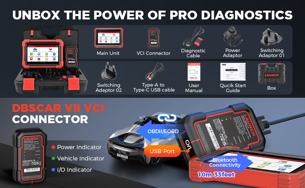 Launch x431 diagnostic scan tool for all cars with reset functions crp919x bt car scanner