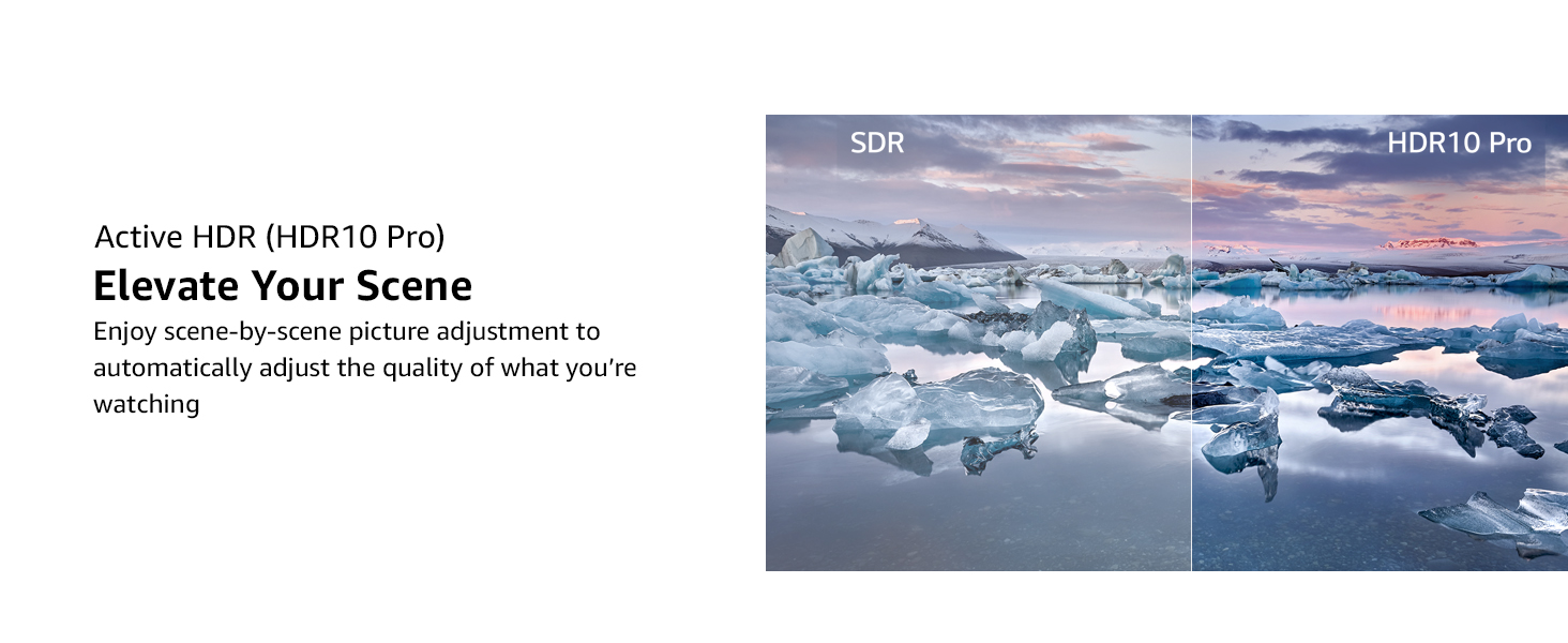 Enjoy scene-by-scene picture adjustment to automatically adjust the quality of what you’re watching