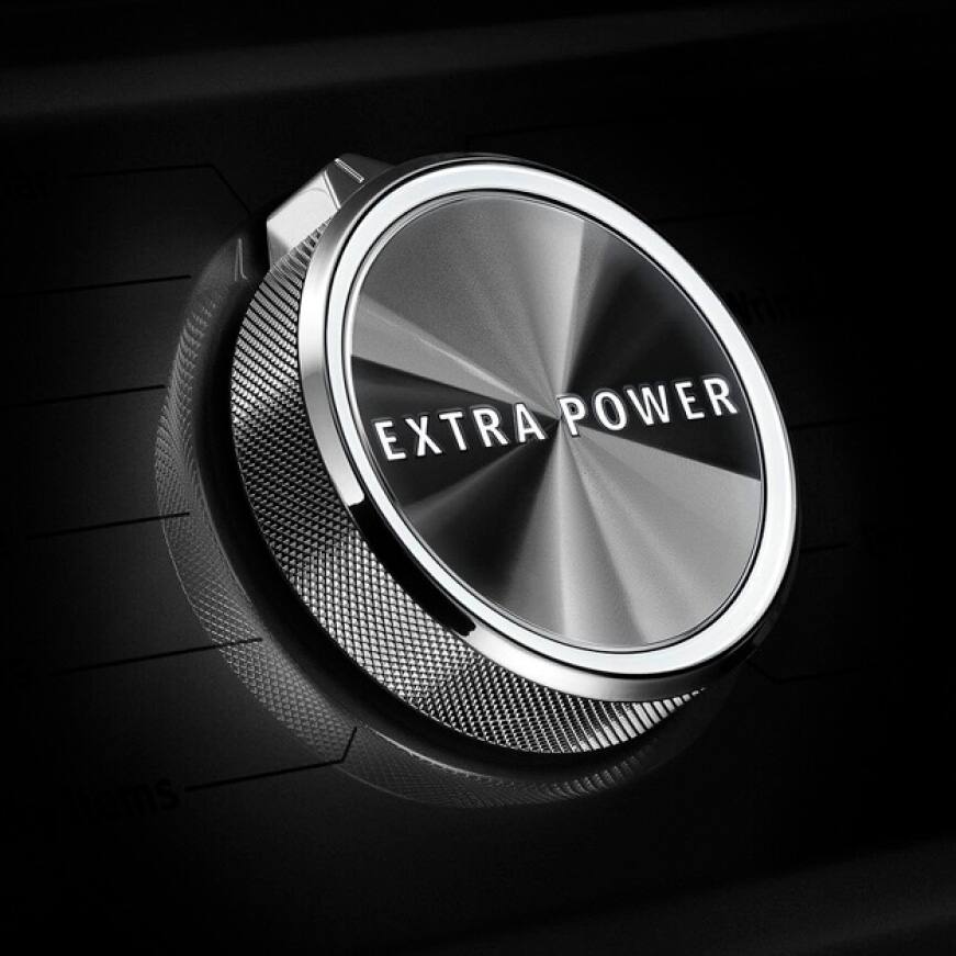 The Extra Power button boosts stain-fighting performance. The Extra Power button boosts stain-fighting performance.